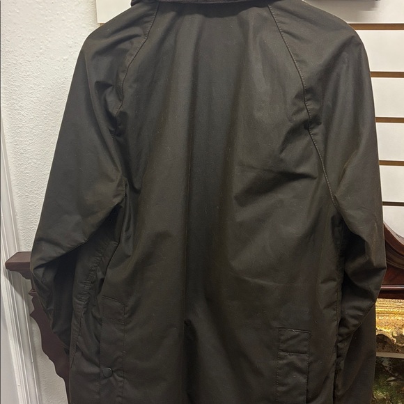 Barbour Bednell Men's waxed cotton Brown Jacket with corduroy Collar - Picture 6 of 10